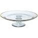 Anchor Hocking Gold Rimmed Glass Cake Plate and Stand