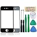 New LCD Front Screen Glass Lens + Free Tools for Apple iPhone 4 4g Black