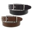 Nautica Mens Genuine Leather Reversible Belt