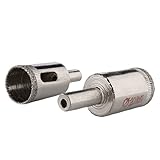 uxcell　ガラスホールソー　ハンディー電動工具　セラミックス電気メッキ　電気電子機器　2個