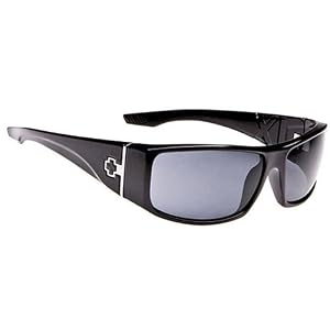 Spy Cooper XL Sunglasses - Spy Optic Steady Series Casual Wear Eyewear - Color: Shiny Black/Grey, Size: One Size Fits All