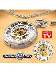 Kansas City Railroad Pocket Watch Includes 26" Chain and FOB