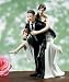 Excellent-natured Football Wedding Couple Figurine
