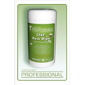 CPAP Unscented Mask Cleaning Wipes - 62 Count Canister
