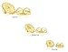 14k Yellow Gold Earring Back Replacement Secure and Comfortable with Ear Locking Tension Grip Tight Nut (Small)