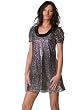 Voom Dress - Puff Sleeve in Silver