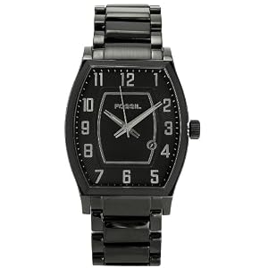 Fossil Men's FS4381 Dress Black Dial Stainless Steel Watch
