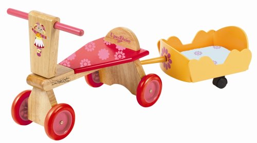 Childrens Toyshop  Toys : In the Night Garden Upsy Daisy Wooden Sit and Ride with Bed Trailer
