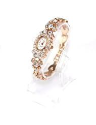 pay4save Woman Golden Nice Full Diamond Quartz WaistWatch Bracelet Watch