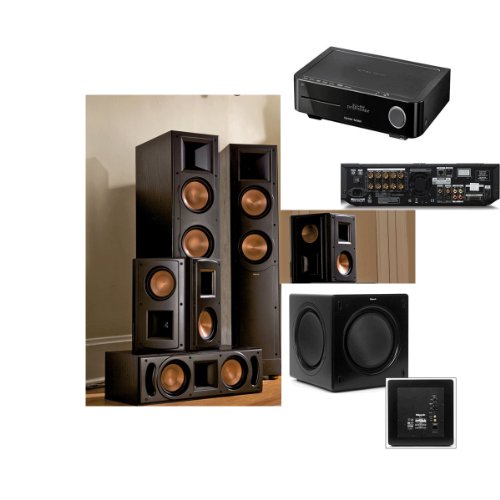 Klipsch RF-62II BLACK Theater System FREE SW-310 Sub-FREE Harman BDS BLU RAY
