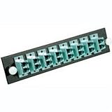 Q-SERIES LC MM ADPT PNL 6PT AQUA