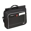 V7 Vantage Frontloader Case Designed for 16-Inch Laptop CCV1-9N, (Black with Grey Accents)