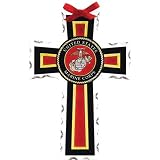 Joan Baker United Stated Marine Corp Cross with Tealight Holder