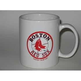 BOSTON RED SOX 11 oz. Team Logo Traditional White COFFEE MUG by