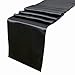 OurWarm Black Satin Table Runner 12