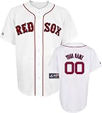 MLB Men's Boston Red Sox Replica Jersey Personalized (White, 48/X-Large)