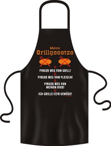 Fun Grillschürze : Meine Grillgesetze