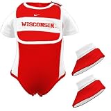 Nike Wisconsin Badgers Newborn Bib & Booties Set