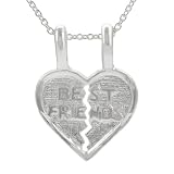 Sterling Silver Best Friend Single Charm Necklace