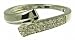 9ct White Gold Ladies 10 Point Diamond Twist Ring