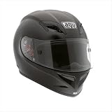 AGV Grid Solid Gloss Black Full-face Motorcycle Helmet Size Medium New by AGV