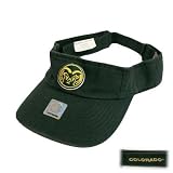 NCAA VISOR HAT CAP COLORADO STATE RAMS GREEN COTTON NEW