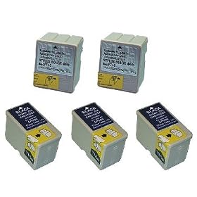 Take4Less 5-pack S020189 S020191 (3B+2C) Compatible Ink Cartridges for Epson Stylus Color 740 740i 760 860 1160
