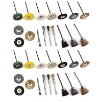 34 Aviation Parts Cleaning Tool Wire Brushes for Dremel