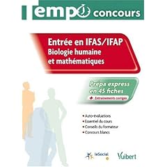 Entr�e en IFAS / IFAP : Biologie humaine et math�matiques, collection Tempo concours