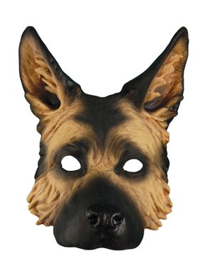 Adult German Shepherd Halloween Costume Dog Mask
