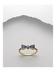 Bow CZ Ring In 92.5 Sterling Silver