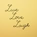 Metal Wall Words Live Love Laugh Sign Quote Home Decor Sculpture
