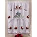 APPLES/APPLE EMBELLISHED TIER CURTAIN AND SWAG SET, 36" Long Curtains & Swag Top
