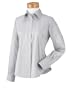 Chestnut Hill Women's Executive Performance Pinpoint Oxford Shirt, silver grey, Small