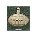 UNLV Runnin Rebels Solid 10K Gold Block ''UNLV'' Football Pendant