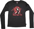 Emily the Strange BAD HAIR DAY Black juniors long sleeve shirt