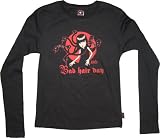 Emily the Strange BAD HAIR DAY Black juniors long sleeve shirt