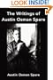 The Writings of Austin Osman Spare: Anathema of Zos, The Book of Pleasure and The Focus of Life