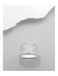 Flower Ring In 92.5 Sterling Silver