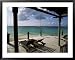 Blue Water Beach Hotel, Boon Point, Antigua, Leeward Islands Framed Art Poster Print by Bruno Barbier, 39x31