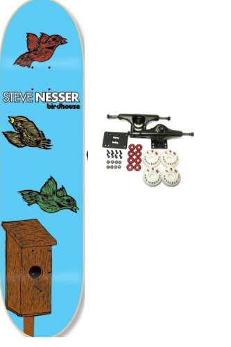 BIRDHOUSE Skateboards NESSER WOODCUT BIRDS SKATEBOARD