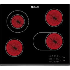 Bauknecht ETPV 7640/IN Glaskeramik-Kochfeld / TouchControl / 1 DUO- / 1 Br�ter-Kochzone / 60 cm / Profilrahmen mit Facettenschliff