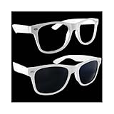 2 Lot Wayfarer Design Buddy Black White Blues Brothers -