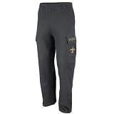 New Orleans Saints Charcoal Classic Cargo Fleece Pants II