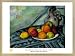 Poster Art Print framed: Paul Cezanne - Fruit And A Jug On A Table (32 x 24 inches)