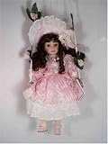 Victorian Doll on Swing in Pink Dress