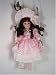 Victorian Doll on Swing in Pink Dress