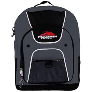 Trailmaker Durable Polyester School Backpack  Outdoor Backpack  Bookbag by Trailmaker