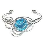 PIK - 130302207 - Passion du fil - Bracelet pour femme - Strass bleu clair aigue marine - Taille 15