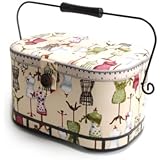 Dritz&reg; St. Jane(TM) Sewing Basket, Large Oval (metal handle)